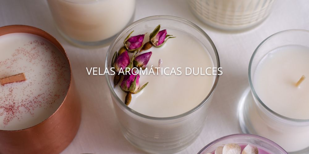 Velas Aromáticas Dulces Creada con Cera de Soja Vegetal